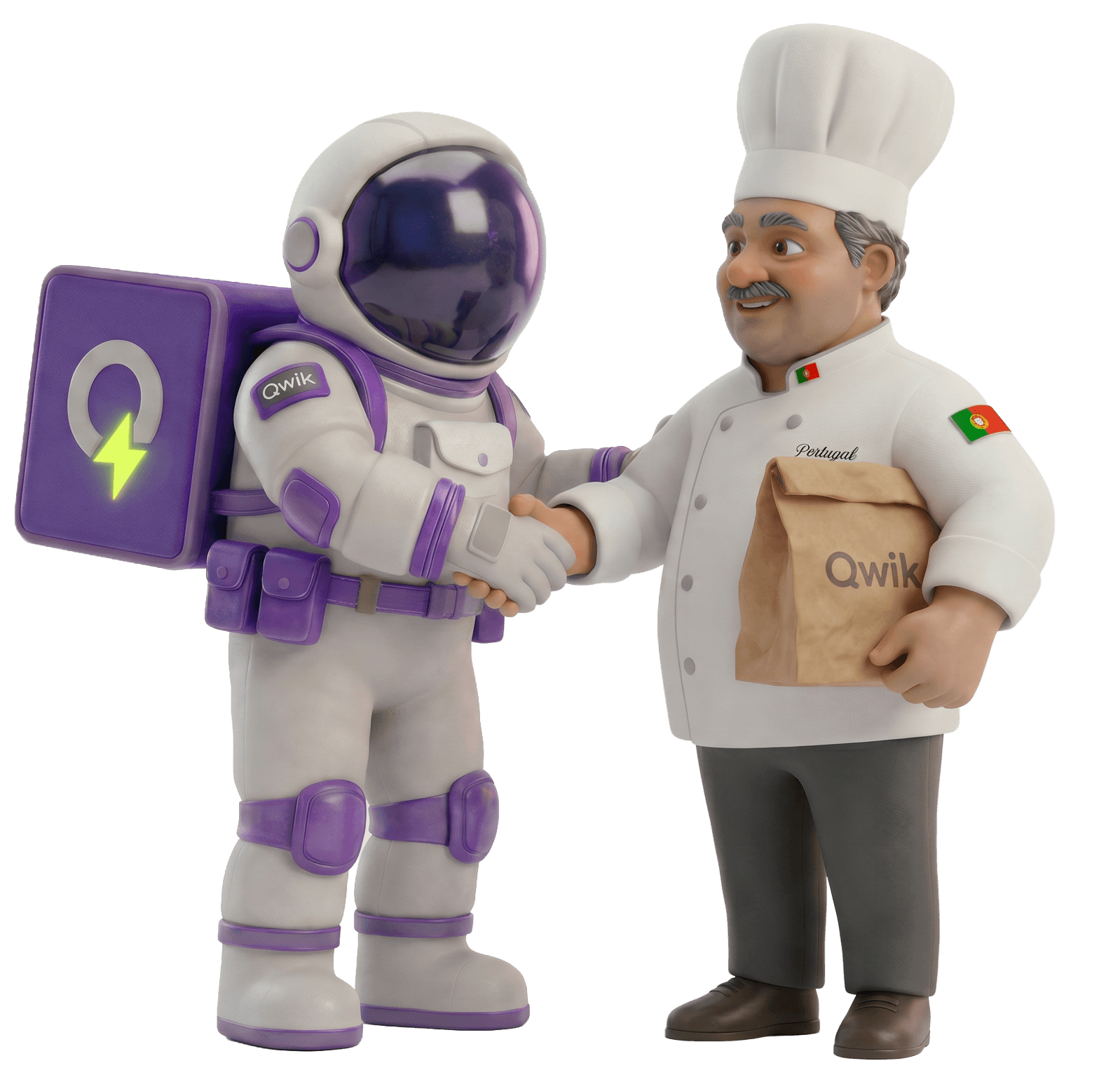 Estafeta Qwik e o chef