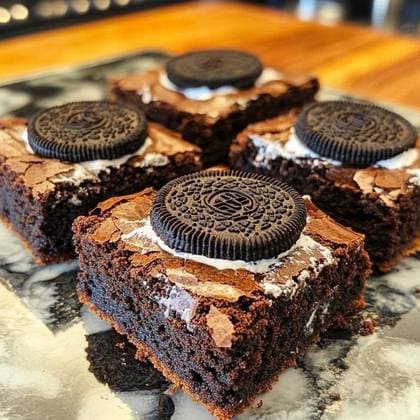 Brownie Oreo c/ gelado oreo