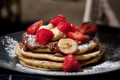 Panquecas Nutella e Fruta