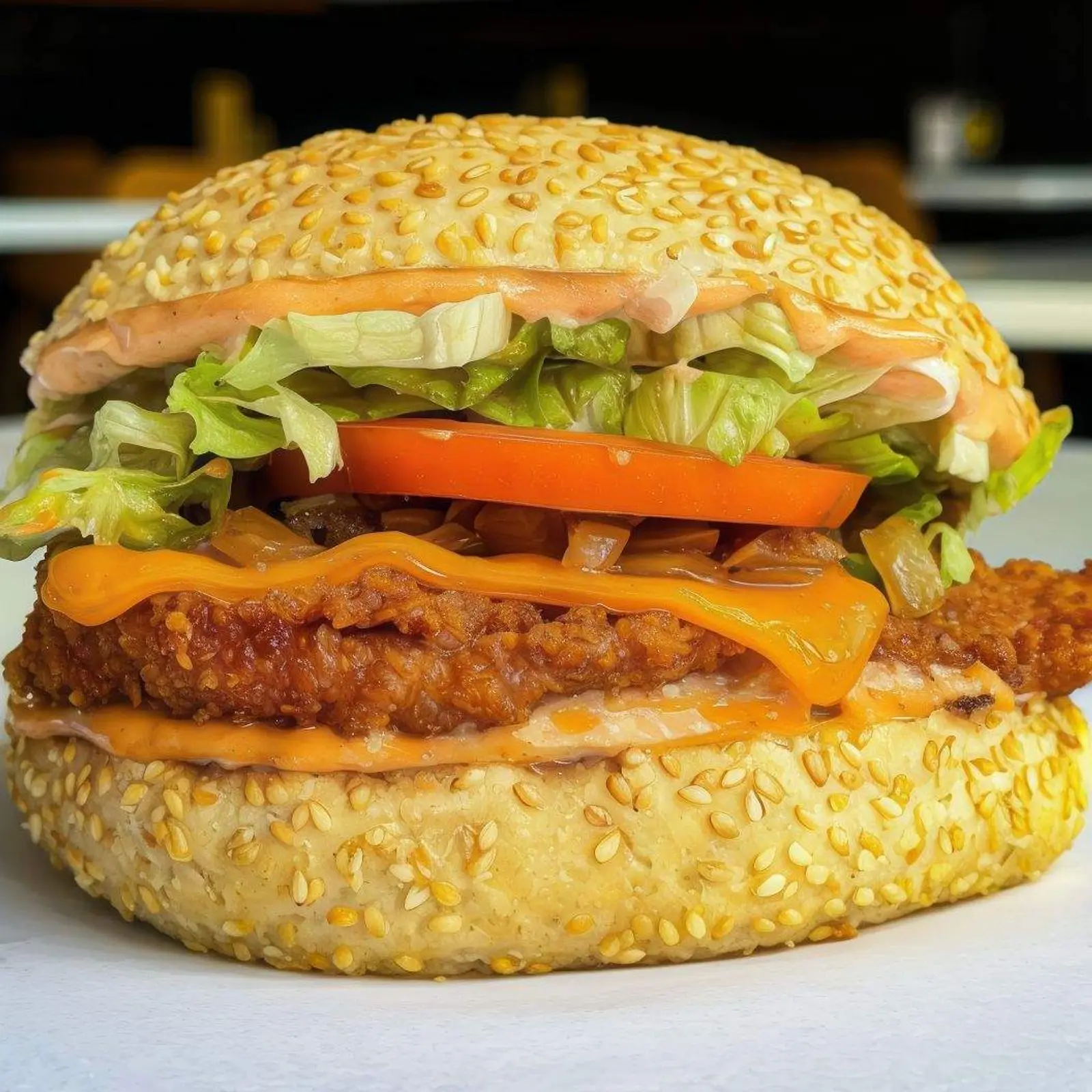 Hambúrguer Crispy Chicken