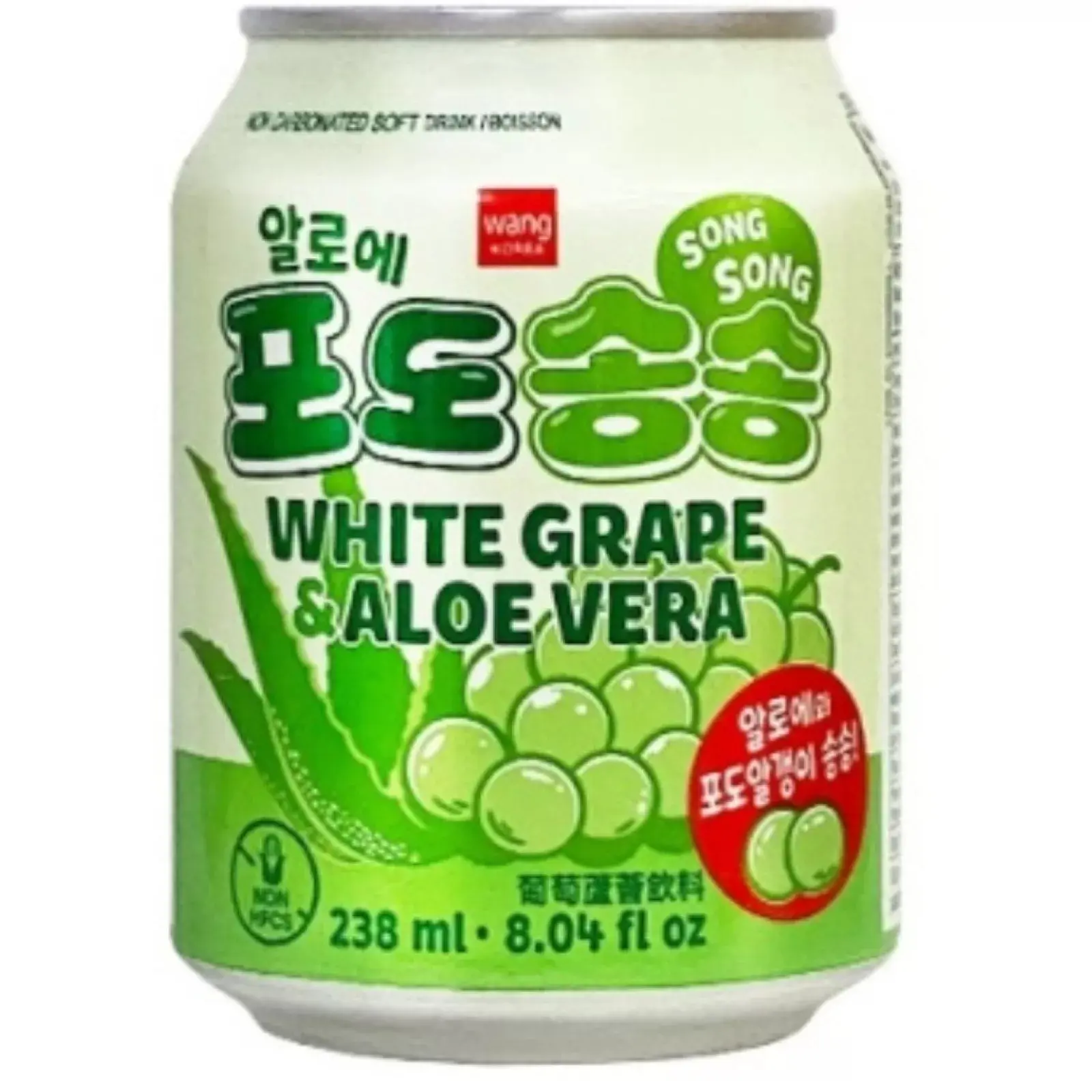 Bebida de sabor a Aloe Vera e uva